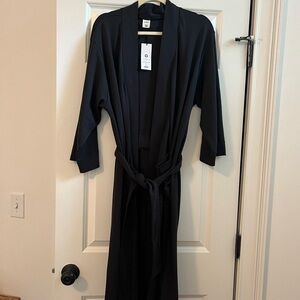 NWT Subset Organic Cotton Essential Black Robe XS/S